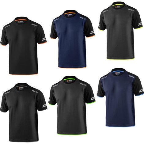 SPARCO T-SHIRT TUCSON GREY YELLOW TG XL