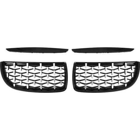 La griglia Meteor Diamond Black di ultima generazione e le finiture cromate lucide sono applicabili ai modelli BMW Serie 3 E90, E91, 325i, 328i e 335i (modelli pre-restyling dal 2005 al 2008). (1/3)