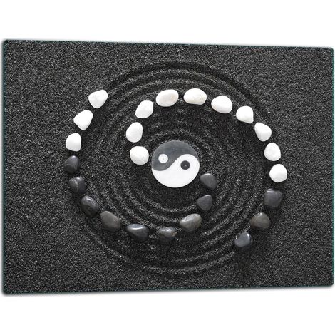 Tablero de corte de placa de vidrio 52x40 negro (1/5)