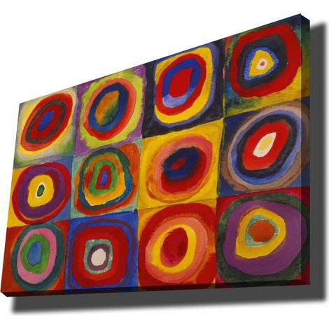 Decorazione artistica da parete con stampa su tela Painting Multicolore (1/3)