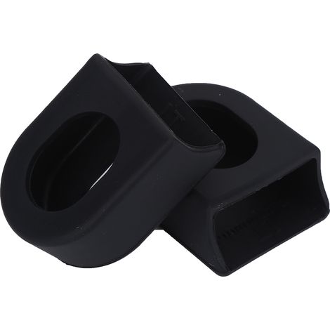 Manivelles de protection souples, 1 paire, 2 pièces, manchons de protection, bottes, accessoire de vélo (noir) (1/5)