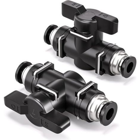 Due valvole a sfera pneumatiche (12 mm), una valvola manuale BUC, una valvola per la linea dell'aria e un raccordo rapido. (1/5)