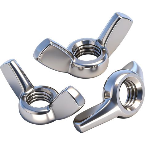 10 Pièces Écrou Papillon M5,Acier Inoxydable A2 V2A 304 Écrous à Oreilles à Ailettes, Filetage Métrique Femelle Fixation pour Bricolage,Électroniques (1/5)