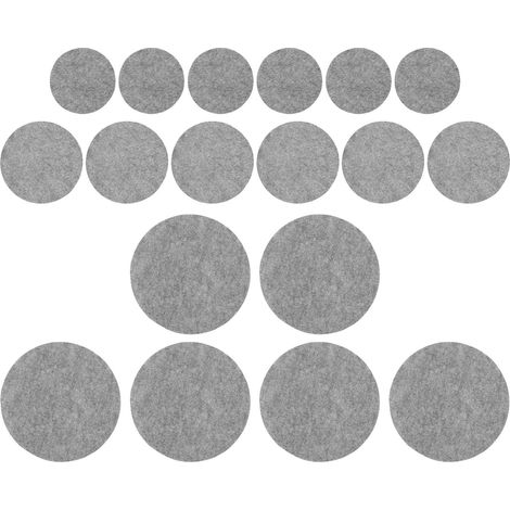 Séparateurs d'assiettes en feutre 24 pièces Gris Protège-vaisselle réutilisable lavable et découpable pour rangement sécurisé (1/4)