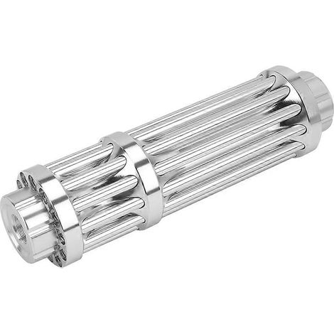 Lampe torche laser portable avec pointeur laser et LED haute puissance pour le camping, les urgences et les activités de plein air (violet). (1/5)