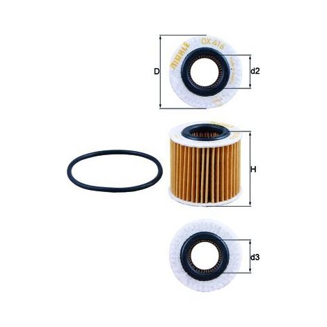 Filtro de aceite OX416D1 Knecht (1/2)