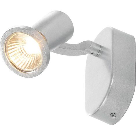 Litecraft Foxe Diecast Spotlight Wall or Ceiling Adjustable Fitting - Silver (1/2)