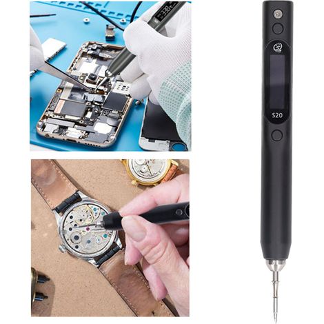 Le fer à souder nano S20 20W prend en charge l'alimentation PD QC et est compatible avec les pointes de soudage C115 AC110-220V norme européenne. (1/5)