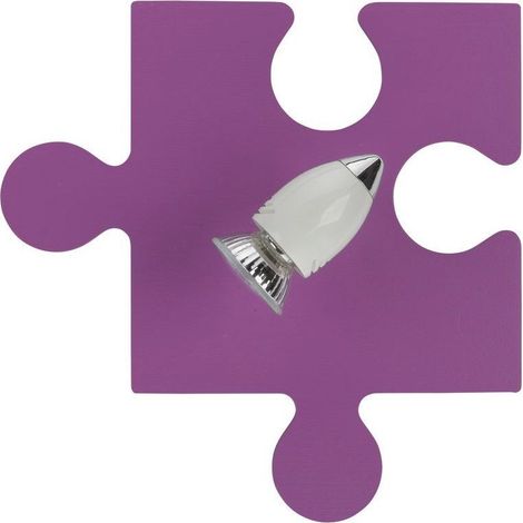 Kinderleuchte PUZZLE in Lila Wandlampe