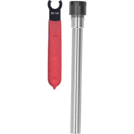 Porte-pinces droit long pour fraisage CNC, tige d'extension 17mm avec clé (C10ER11M100L 100mm) (1/5)