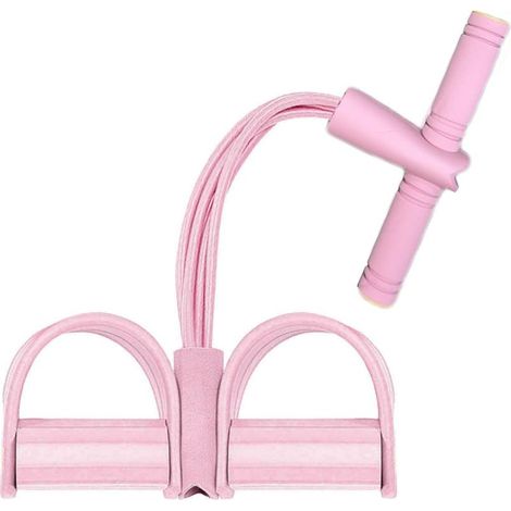 Cordes de Résistance avec Poignées et Pédales - Élastique Musculation 6 Tubes pour Fitness, Yoga, Pilates, Entraînement Abdominal et Corps Entier à Domicile (1/4)