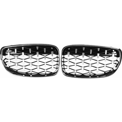 Par de rejillas delanteras tipo riñón estilo diamante para BMW E81, E82, E87, E88, 118i, 125i y 135i (1/3)
