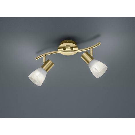 Modischer 12W LED Spot Strahler Esszimmer Messing matt Licht TRIO 871010208
