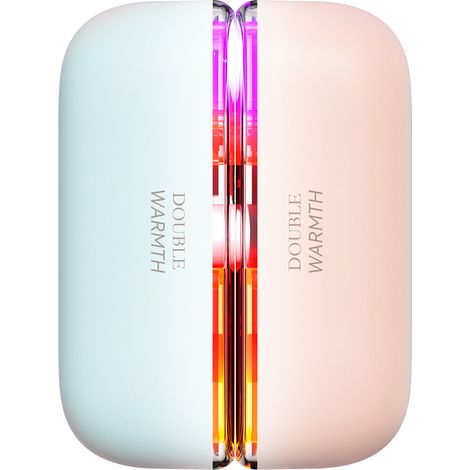 2-in-1 Magnetischer, wiederaufladbarer Handwärmer, 6000 mAh Akku, RGB-Beleuchtung, 4 Heizstufen, tragbarer elektrischer Handwärmer mit Aufbewahrungstasche, für Damen und Herren im Winter (1/5)