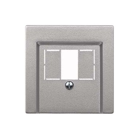 Plaque de finition Merten 297960 aluminium mat