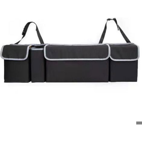Sac organisateur de coffre de voiture, sac organisateur pliable et étanche avec 4 poches,sac organisateur de coffre multifonctionnel (1/5)