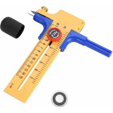 Couteau de Coupe Cercle Réglable Compas-Cutter pour Papier/Film/Cuir/Craft Compass Circle Cutter Guazhuni (1/5)