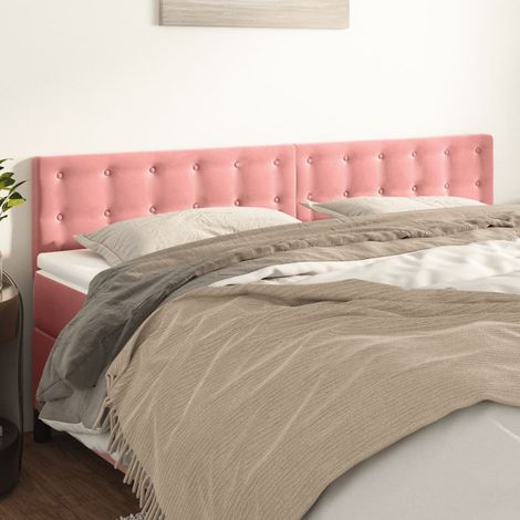 Têtes de lit Rose 160x5x78/88 cm Velours (1/5)