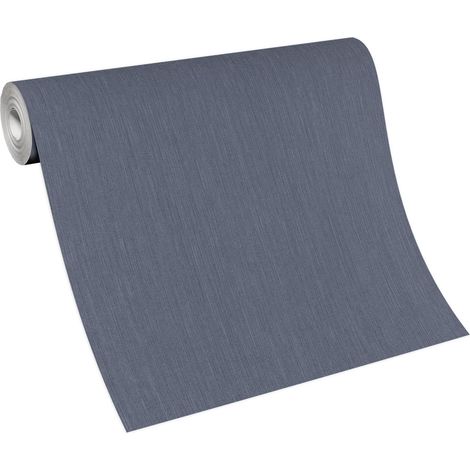 Papier peint gris strié cuisine & salle à manger Tapisserie chambre adulte grise intissée Papier peint vinyle uni taupe idéal bureau (1/5)