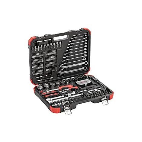 Juego de llaves de vaso de 1/2" + 1/4", 232 piezas, R46003232 gedore ROJO