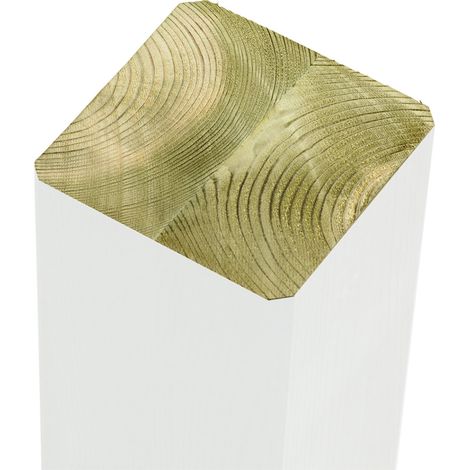 Plus Premium Leimholzpfosten mit Kopfrundung  9 x 9 x 98 cm