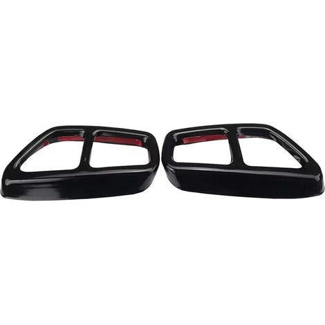 Cache de double sortie d'échappement arrière et cadre de garniture de sortie d'échappement pour BMW Série 5 G30 G31 (modèles 2017-2022) (1/3)