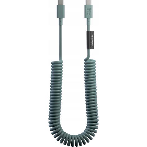 Native Union Pop Cable - USB-C - USB-C-Kabel, 2,4 m, 60 W (schiefergrün) (1/3)