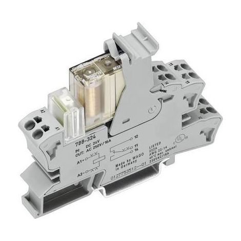 Relè di sicurezza 788-384 WAGO Tensione di funzionamento: 24 V/DC 2 scambi (L x A x P) 15 x 64 x 86 mm 1 pz. (1/2)