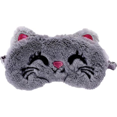 gris Masque De Sommeil Licorne Masque De Nuit Enfant Animaux Masque Kawaii Mignon Cache Yeux Pour Dormir Adultes Femme Chat (1/4)