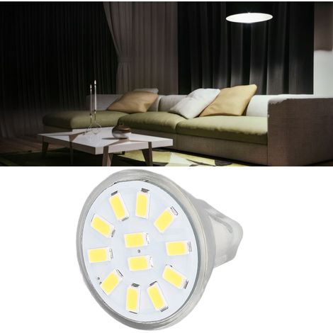 MR11 3W 12LED 300LM LED-Lampe, Doppelstiftsockel, Einbaustrahler, Schienenbeleuchtung, Gartenbeleuchtung, 4er-Pack / Kaltweiß (1/5)