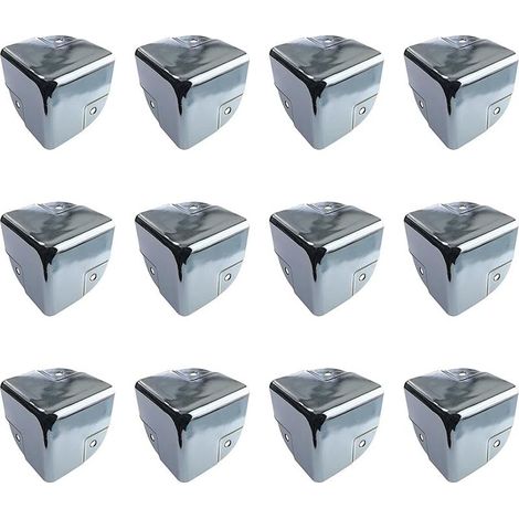 Protection pour meubles Protecteurs d'angle en Métal Protection Coin de Table 12 Pièces équerres de Protecteur d'angle Métal Edge Protège Coins pour Tables et Meubles Pointus