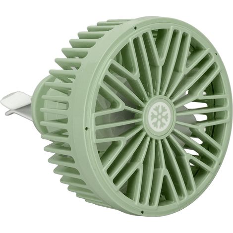 Ventilateur de voiture USB 5V, rotation 360°, ventilateur de circulation d'air portable pour SUV, camion, voiture, vert (1/5)