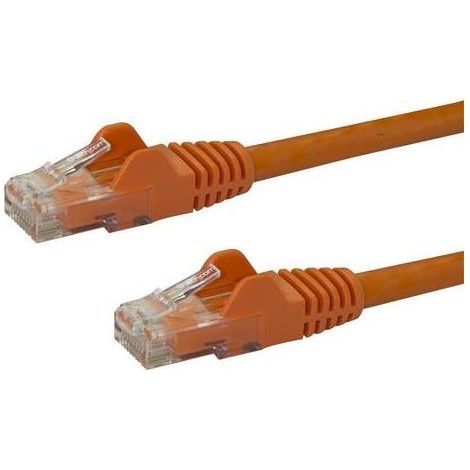CABLE RESEAU CAT6 UTP SANS CROCHET DE 50 CM - ORANGE