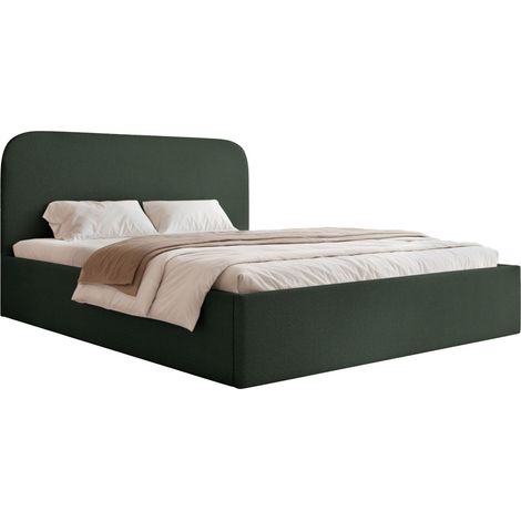 Selsey Sonvivo - Polsterbett 160x200 mit Bettkasten, Chenille, dunkelgrün (1/5)