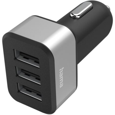 Hama 3-fach-USB-Ladegerät f. Zigarettenanzünder, Ladeadapter