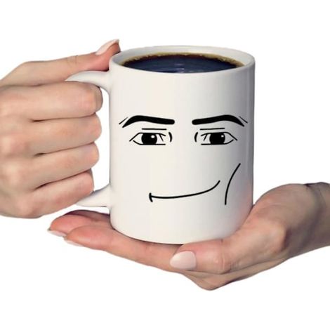 Tasses amusantes - Mug fantaisie, tasse à thé ou à café, cadeau pour hommes et femmes - Expressions faciales Roblox