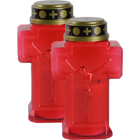 2pièces Bougies LED Électroniques Décoratives Croix De (1/5)