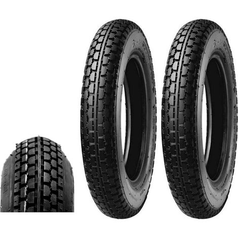 2 Pneumatici Duro 2.50-8 HFT216 TT COPERTONI 4PR GOMME Ruota Scooter Moto Industriale Anteriore Posteriore Ecovelo