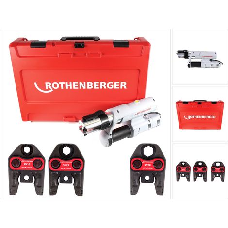 ROTHENBERGER ROMAX AC ECO, máquina de prensado, SV15-22-28mm,230V, Tipo C, red - 15740 (1/5)