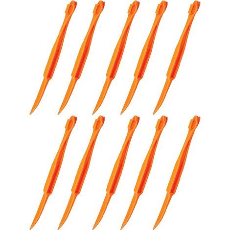 Lot de 10 éplucheurs d'oranges multifonctions - Orange (1/5)