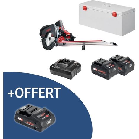 Mafell – Scie à onglets sans fil 18V – Lame de 216mm – Profondeur de coupe 60mm – Pour bois dur et matériaux composites – Coffret de transport