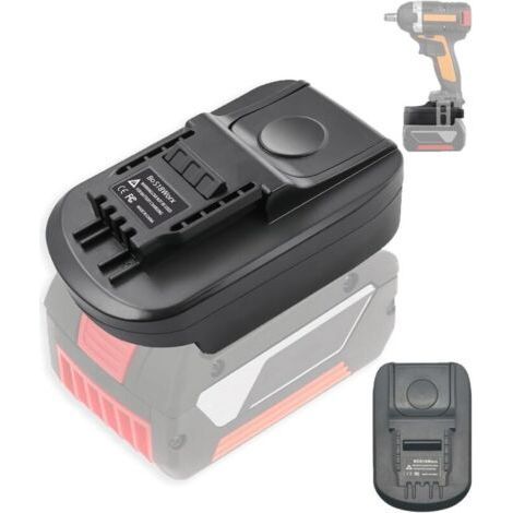 BOS18WORX Adaptateur de batterie pour outil Worx 4 broches 20 V - Adaptateur de batterie pour Bosch Professional 18 V (1/4)