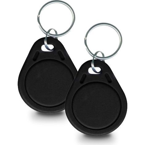 - Portachiavi RFID - Badge di accesso - Disattivazione allarme wireless - Controllo semplice per bambini e anziani - Nero - 6 g