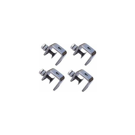 Lot de 4 pinces en C robustes en acier inoxydable 304, pour bois et étau – (1/5)