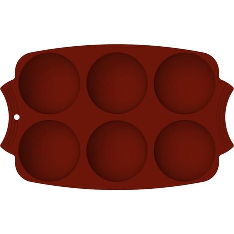 Moule À Gâteau En Silicone 6 Cavités Demi-Sphère Pour Gâteaux Puddings Chocolats Fondants Gelées Et Biscuits Idéal Pour Pâtisserie Maison Desserts Et Diy (1/5)