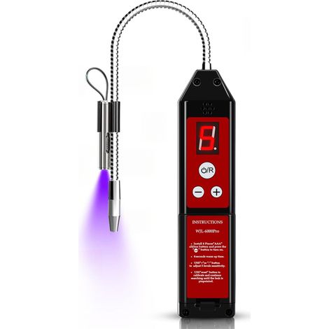 Detector de fugas de refrigerante HVAC R134A R404A R22 SF6 con pantalla LCD de 5 niveles para automóviles y aires acondicionados. (1/5)