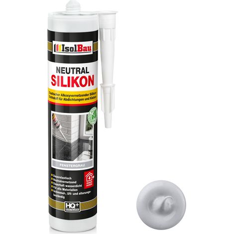 IsolBau Neutral Silicone Light Gray Neutralsilikon 1 x 300ml (1/5)