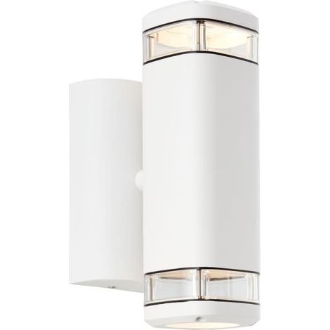 BRILLIANT Applique d'extérieur Jandy 2-flammes Up/Down blanc 2x PAR51, GU10, 18W, adapté aux lampes à réflecteur (non incluses) (1/10)