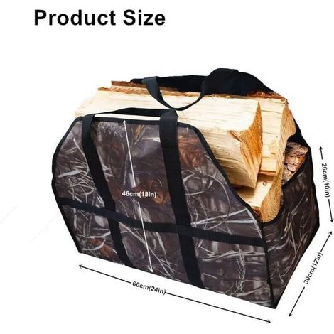 Sacs à bois (camouflage), ballots de bois, sacs de chutes de bois, manteaux de cheminée, accessoires pour poêles à bois (1/4)