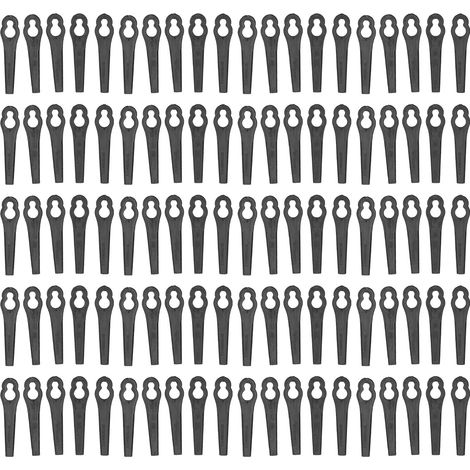 100 Ersatzmesser für Wartungsköpfe, Schneidmesser für Rasenmäher und Gartenzubehör (1/5)